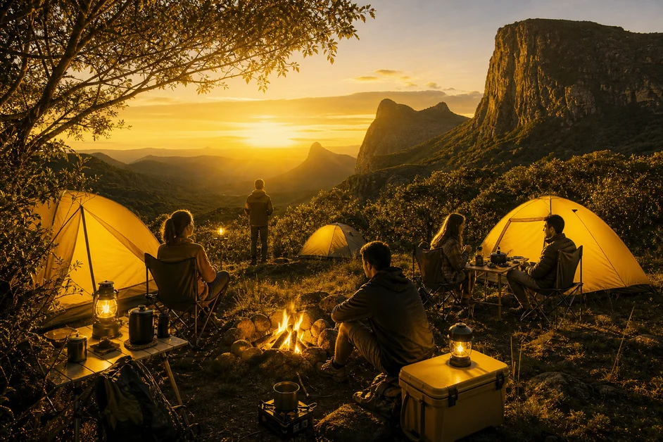 3 melhores destinos de camping próximos a parques nacionais no Brasil para uma aventura na natureza