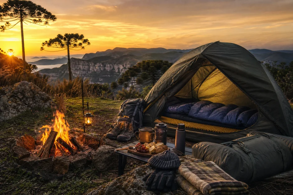 Camping no frio: guia completo de equipamentos e dicas para acampar no inverno brasileiro